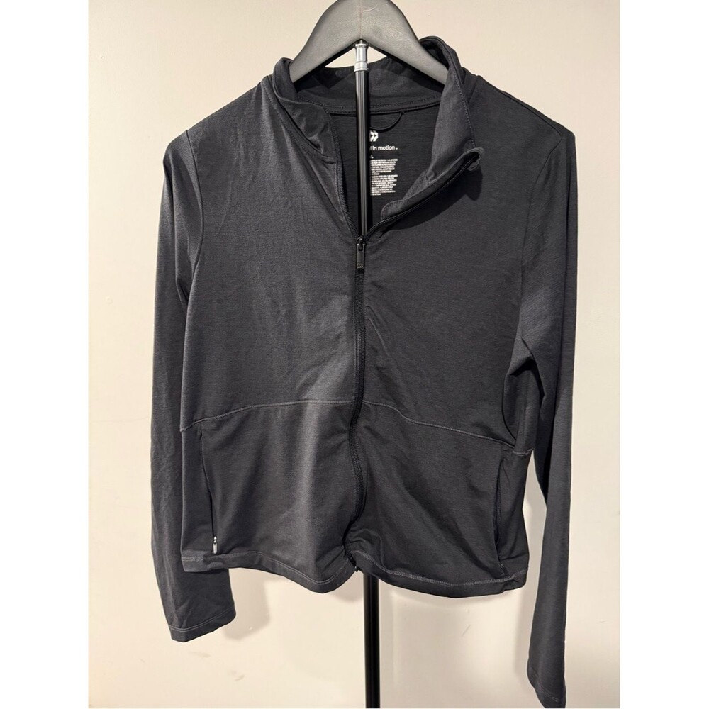 All in Motion Black Heather Full-Zip XXL - Picture 1 of 3
